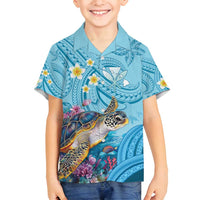 Personalized Hawaii Sea Turtle Family Matching Summer Maxi Dress and Hawaiian Shirt Hawaii Map Ocean Vibes