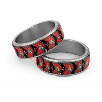 Papua New Guinea 50th Independence Classic Ring PNG Batik Pattern - Polynesian Pride