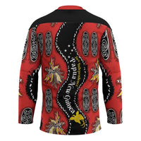 Papua New Guinea 50th Independence Hockey Jersey PNG Batik Pattern - Polynesian Pride