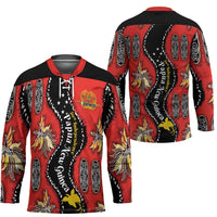 Papua New Guinea 50th Independence Hockey Jersey PNG Batik Pattern - Polynesian Pride