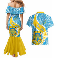 personalised-tuvalu-independence-day-couples-matching-mermaid-dress-and-hawaiian-shirt-plumeria-45th-anniversary