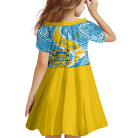 Personalised Tuvalu Independence Day Family Matching Puletasi Dress and Hawaiian Shirt Plumeria 45th Anniversary LT01 - Polynesian Pride