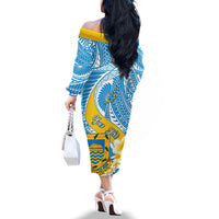 personalised-tuvalu-independence-day-off-the-shoulder-long-sleeve-dress-plumeria-45th-anniversary