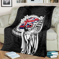 Hawaii King Kamehameha Blanket Flag Polynesian Pattern