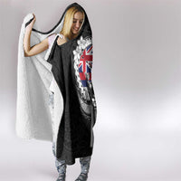 Hawaii King Kamehameha Hooded Blanket Flag Polynesian Pattern