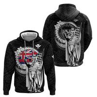 Personalized Hawaii King Kamehameha Hoodie Flag Polynesian Pattern
