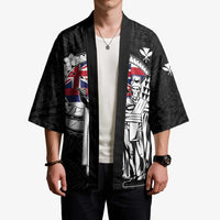 Personalized Hawaii King Kamehameha Kimono Flag Polynesian Pattern