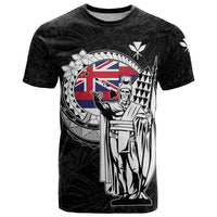 Personalized Hawaii King Kamehameha T Shirt Flag Polynesian Pattern