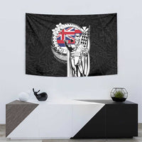 Hawaii King Kamehameha Tapestry Flag Polynesian Pattern