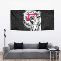 Hawaii King Kamehameha Tapestry Flag Polynesian Pattern