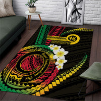 Vanuatu Independence Day Area Rug Yumi 46th Hapi Indipendens Dei LT01 Black - Polynesian Pride