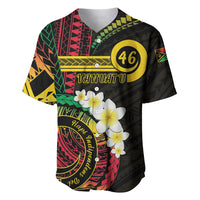 Vanuatu Independence Day Baseball Jersey Yumi 46th Hapi Indipendens Dei LT01 Black - Polynesian Pride