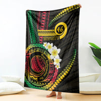 Vanuatu Independence Day Blanket Yumi 46th Hapi Indipendens Dei LT01 - Polynesian Pride