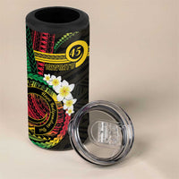 Vanuatu Independence Day 4 in 1 Can Cooler Tumbler Yumi 46th Hapi Indipendens Dei LT01 - Polynesian Pride