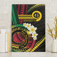 Vanuatu Independence Day Canvas Wall Art Yumi 46th Hapi Indipendens Dei LT01 Without Frame Black - Polynesian Pride