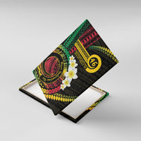 Vanuatu Independence Day Canvas Wall Art Yumi 46th Hapi Indipendens Dei LT01 With Frame Black - Polynesian Pride