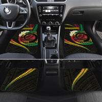 Vanuatu Independence Day Car Mats Yumi 46th Hapi Indipendens Dei LT01 Set 4pcs Black - Polynesian Pride