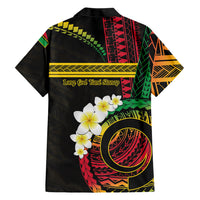 Vanuatu Independence Day Family Matching Long Sleeve Bodycon Dress and Hawaiian Shirt Yumi 46th Hapi Indipendens Dei LT01 - Polynesian Pride