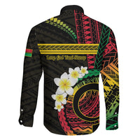Vanuatu Independence Day Family Matching Off The Shoulder Long Sleeve Dress and Hawaiian Shirt Yumi 46th Hapi Indipendens Dei LT01 - Polynesian Pride