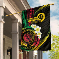 Vanuatu Independence Day Garden Flag Yumi 46th Hapi Indipendens Dei LT01 House Flag Black - Polynesian Pride