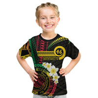 Vanuatu Independence Day Kid T Shirt Yumi 46th Hapi Indipendens Dei LT01 Black - Polynesian Pride