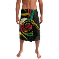 Vanuatu Independence Day Lavalava Yumi 46th Hapi Indipendens Dei LT01 Black - Polynesian Pride