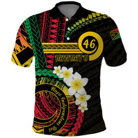 Vanuatu Independence Day Polo Shirt Yumi 46th Hapi Indipendens Dei LT01 Black - Polynesian Pride
