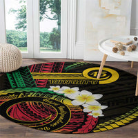 Vanuatu Independence Day Round Carpet Yumi 46th Hapi Indipendens Dei LT01 - Polynesian Pride