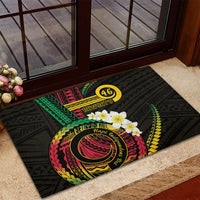 Vanuatu Independence Day Rubber Doormat Yumi 46th Hapi Indipendens Dei LT01 - Polynesian Pride