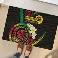Vanuatu Independence Day Rubber Doormat Yumi 46th Hapi Indipendens Dei LT01 - Polynesian Pride