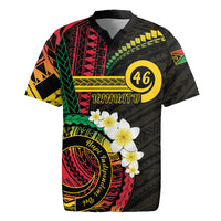 Vanuatu Independence Day Rugby Jersey Yumi 46th Hapi Indipendens Dei LT01 Black - Polynesian Pride