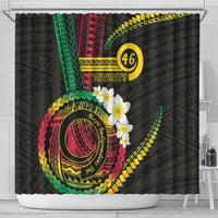 Vanuatu Independence Day Shower Curtain Yumi 46th Hapi Indipendens Dei LT01 - Polynesian Pride