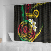 Vanuatu Independence Day Shower Curtain Yumi 46th Hapi Indipendens Dei LT01 - Polynesian Pride