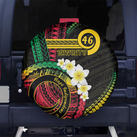 Vanuatu Independence Day Spare Tire Cover Yumi 46th Hapi Indipendens Dei LT01 No hole Black - Polynesian Pride