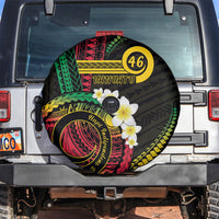 Vanuatu Independence Day Spare Tire Cover Yumi 46th Hapi Indipendens Dei LT01 Black - Polynesian Pride