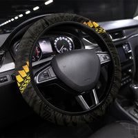 Vanuatu Independence Day Steering Wheel Cover Yumi 46th Hapi Indipendens Dei LT01 Universal Fit Black - Polynesian Pride