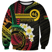 Vanuatu Independence Day Sweatshirt Yumi 46th Hapi Indipendens Dei LT01 Unisex Black - Polynesian Pride