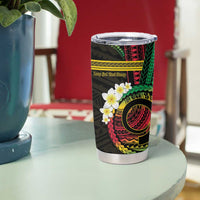 Vanuatu Independence Day Tumbler Cup Yumi 46th Hapi Indipendens Dei LT01 - Polynesian Pride