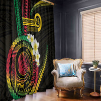 Vanuatu Independence Day Window Curtain Yumi 46th Hapi Indipendens Dei LT01 - Polynesian Pride