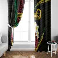 Vanuatu Independence Day Window Curtain Yumi 46th Hapi Indipendens Dei LT01 - Polynesian Pride