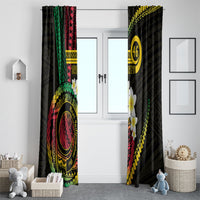 Vanuatu Independence Day Window Curtain Yumi 46th Hapi Indipendens Dei LT01 - Polynesian Pride