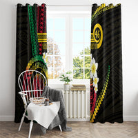 Vanuatu Independence Day Window Curtain Yumi 46th Hapi Indipendens Dei LT01 - Polynesian Pride