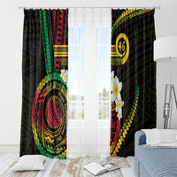 Vanuatu Independence Day Window Curtain Yumi 46th Hapi Indipendens Dei LT01 - Polynesian Pride