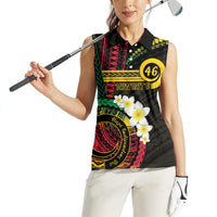 Vanuatu Independence Day Women Sleeveless Polo Shirt Yumi 46th Hapi Indipendens Dei LT01 - Polynesian Pride