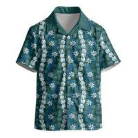 Pikake Maile Tiare Lei Kid Hawaiian Shirt Polu Lauhala Pattern LT01 - Polynesian Pride