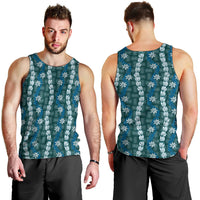 Pikake Maile Tiare Lei Men Tank Top Polu Lauhala Pattern