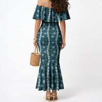 Pikake Maile Tiare Lei Mermaid Dress Polu Lauhala Pattern LT01 - Polynesian Pride
