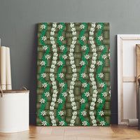 Pikake Maile Tiare Lei Canvas Wall Art Omaomao Lauhala Pattern