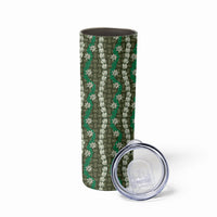 Pikake Maile Tiare Lei Skinny Tumbler Omaomao Lauhala Pattern