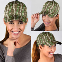 Pikake Maile Tiare Lei Classic Cap Natural Lauhala Pattern
